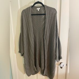 Garnet Hill knit cardigan duster